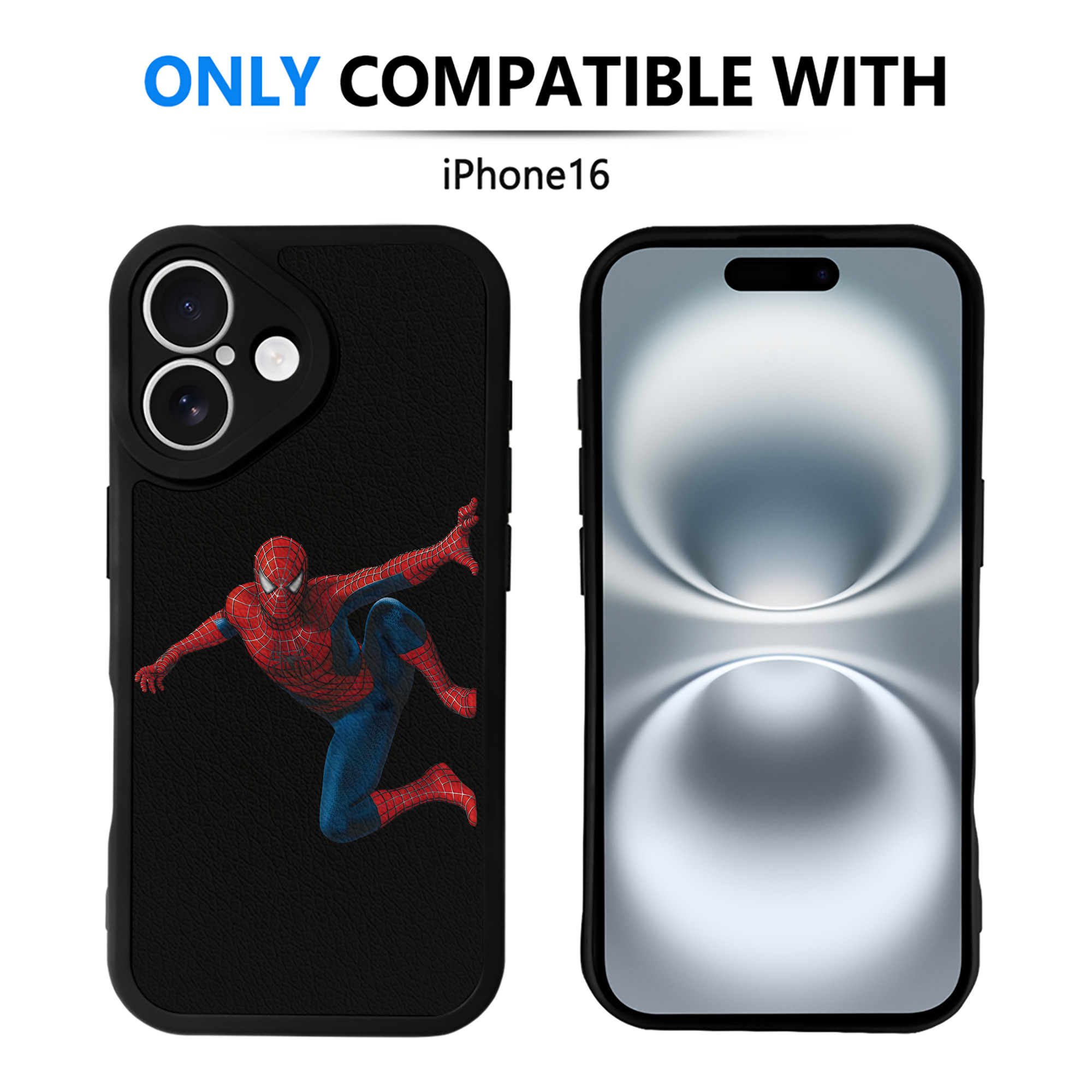 （画像用） アベンジャーズ The Avengers 【iPhone 16シリーズ対応】シリコンスマホケース（レザー調） 材質：シリコン